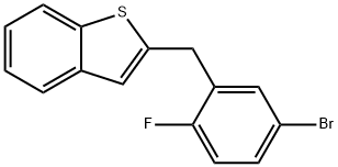 Benzo[b]thiophene, 2-[(5-broMo-2-fluorophenyl)Methyl]- CAS NO.1034305-17-3