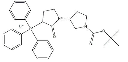 CAS:376653-42-8 Phosphonium, [(3'R)-1'-[(1,1-dimethylethoxy)carbonyl]-2-oxo[1,3'-bipyrrolidin]-3-yl]triphenyl-, Bromide